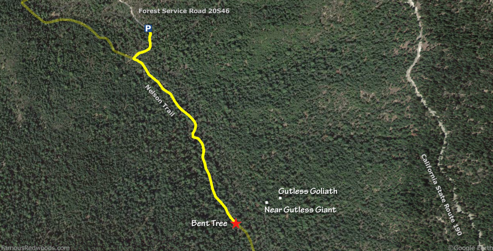 Bent Tree Hike Map