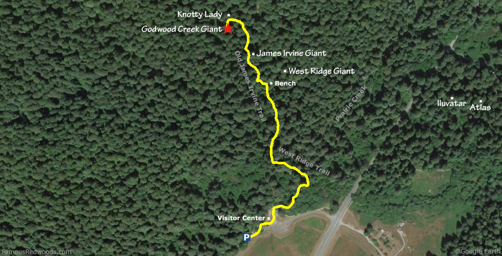 Godwood Creek Giant Hike Map