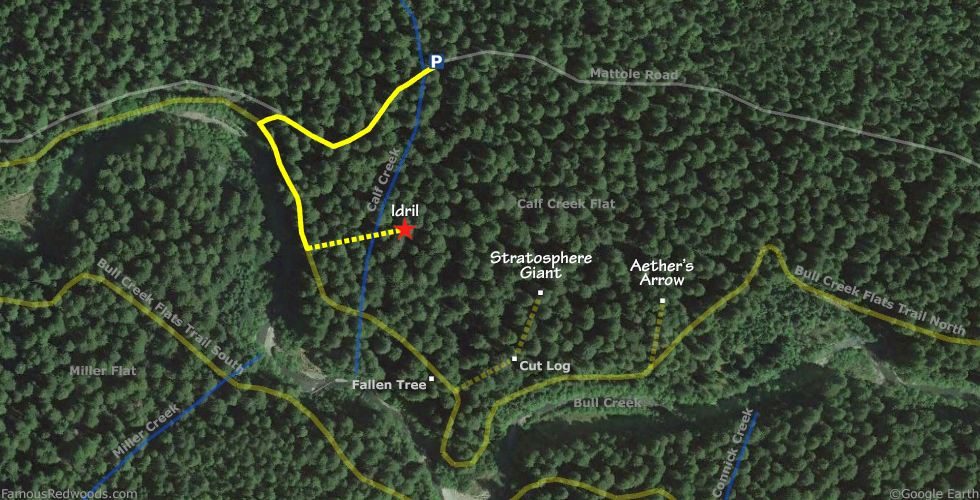 Idril Tree Hike Map