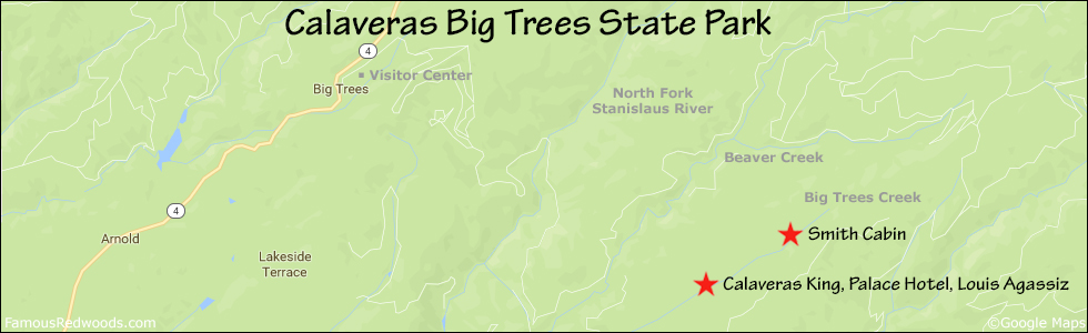 Map Calaveras Big Trees State Park