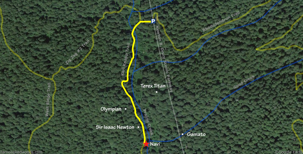 Navi Tree Hike Map