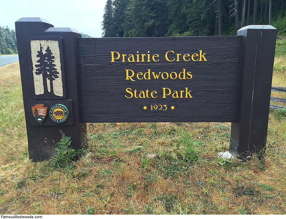 Prairie Creek Redwoods State Park - Sign