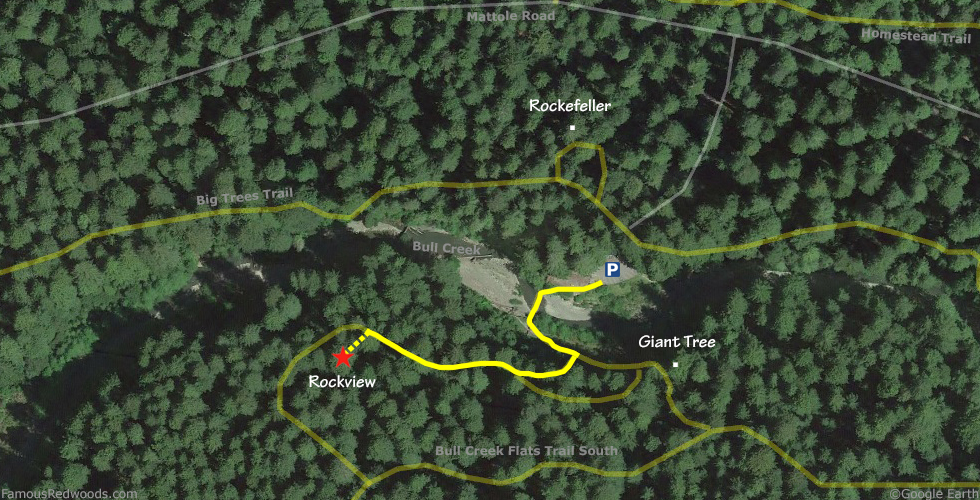 Rockview Tree Hike Map