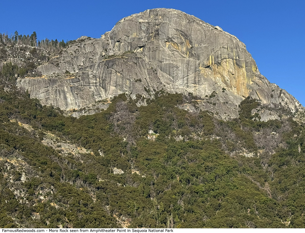 Sequoia National Park - Moro Rock From Amphitheater Point