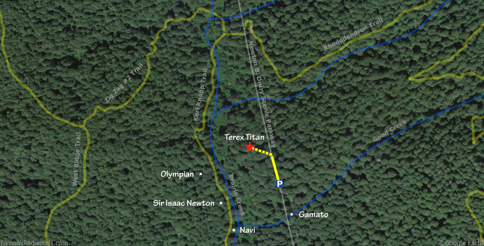 Terex Titan Tree Hike Map